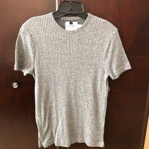 Grey short sleeve top by topman